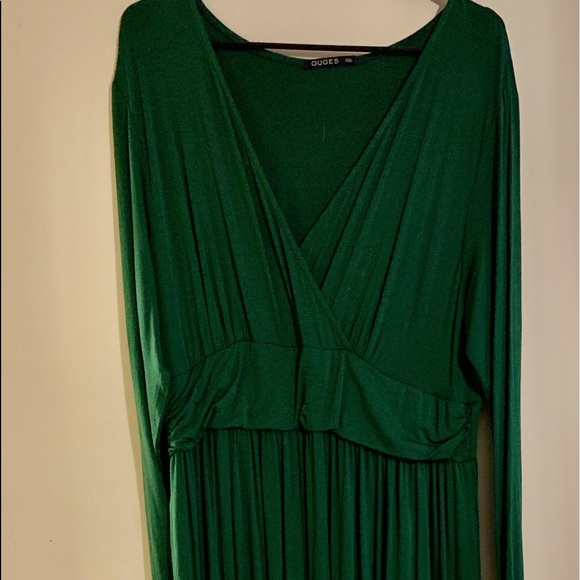 dark green maxi